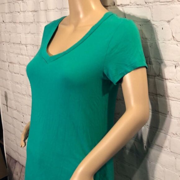 Canyon River Blues Jewel Green Vneck Tee M - Picture 5 of 10